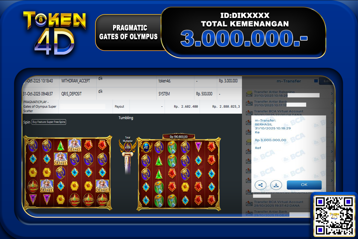 GATES OF OLYMPUS – BUKTI JACKPOT SLOT TOKEN4D