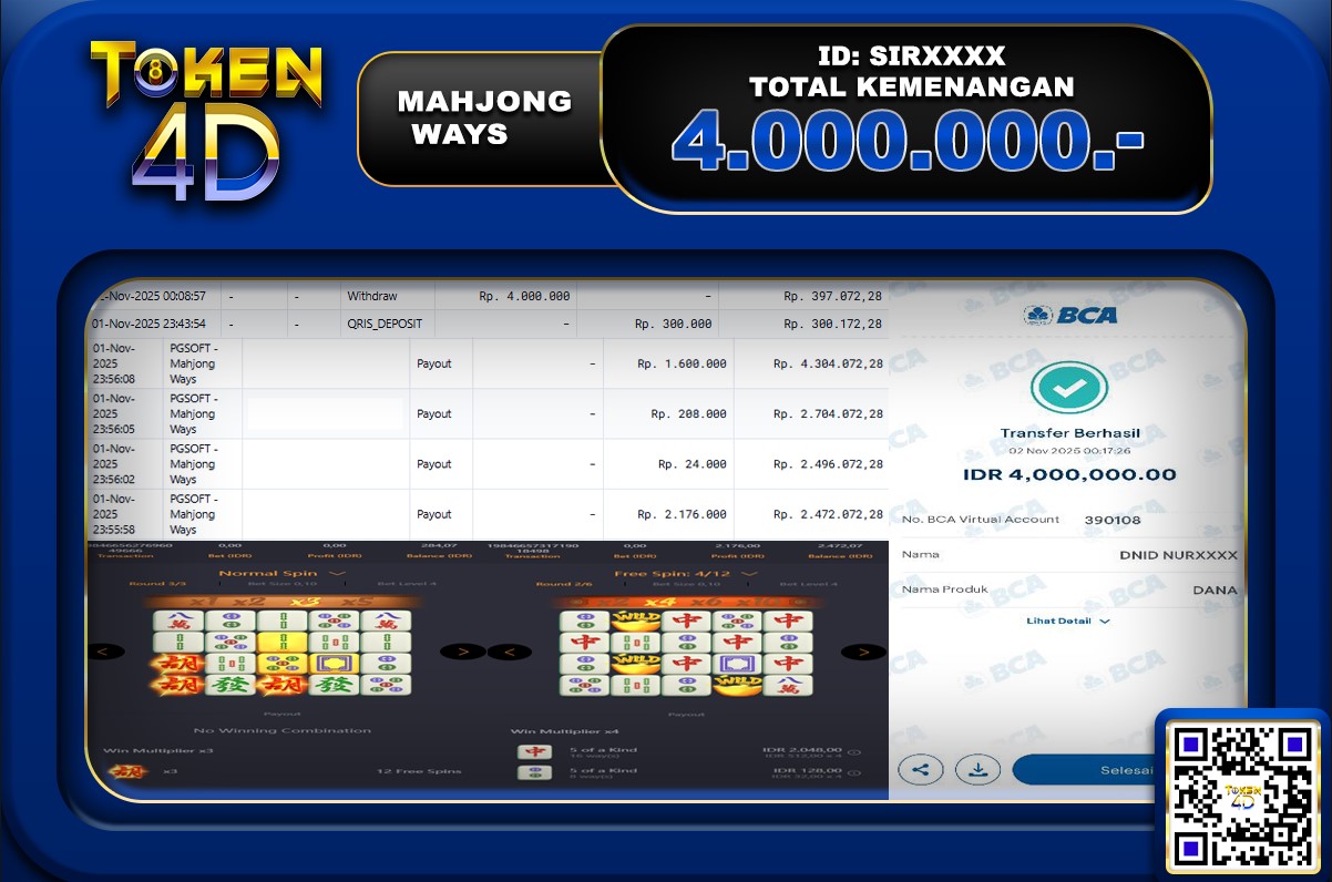 MAHJONG WAYS – BUKTI JACKPOT SLOT TOKEN4D