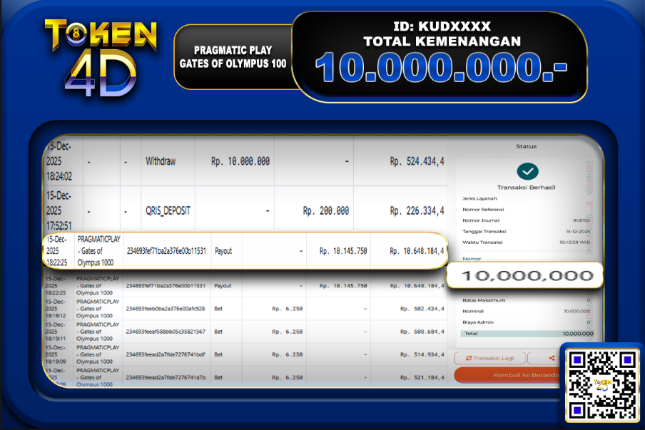 GATES OF OLYMPUS 1000- BUKTI JACKPOT SLOT TOKEN4D